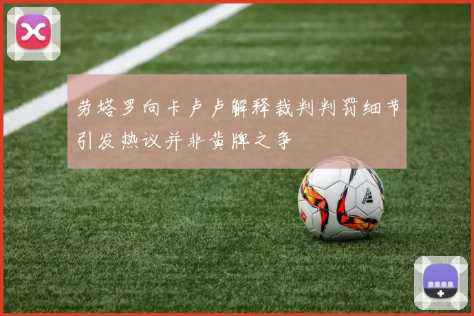劳塔罗向卡卢卢解释裁判判罚细节引发热议并非黄牌之争